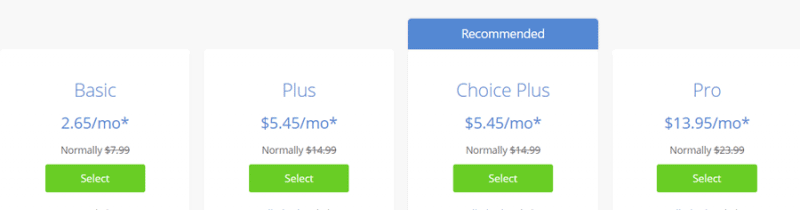 Bluehost-Preise