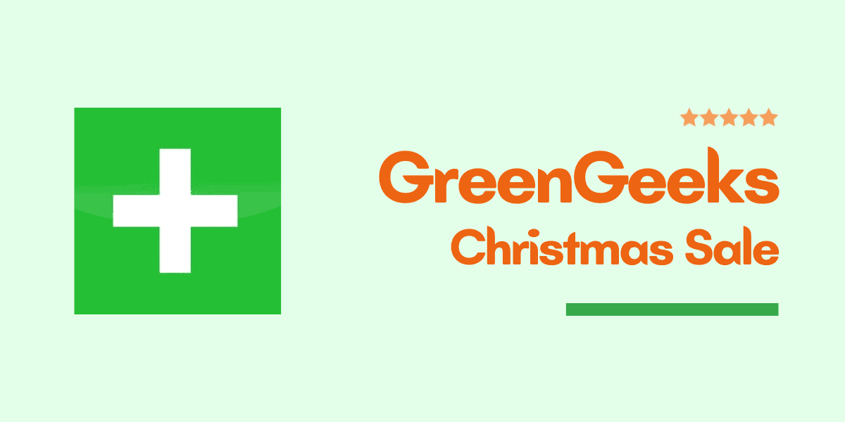 Greengeeks Weihnachtsverkauf