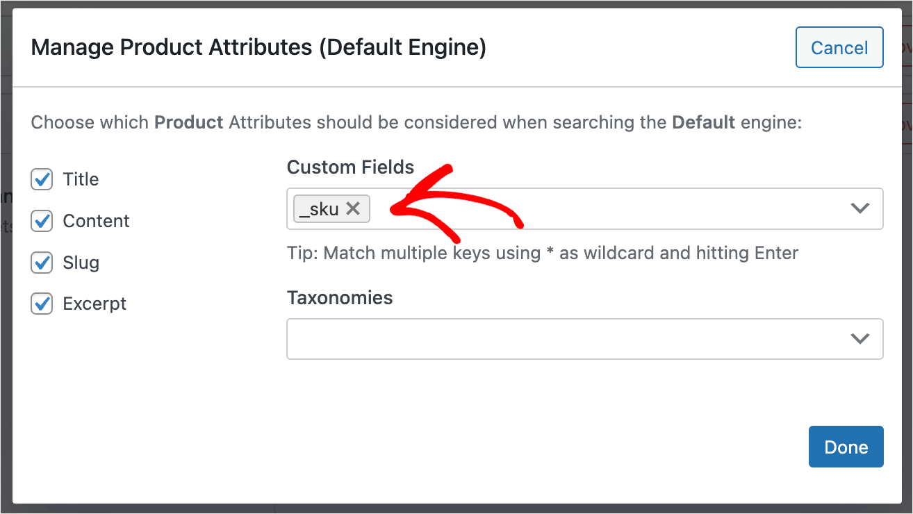 how to fix Woocommerce search by SKU not working