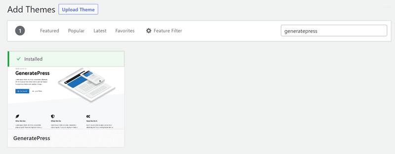 WordPress-Thema generieren