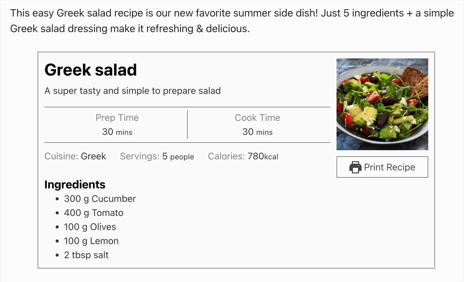 an example of a custom post type