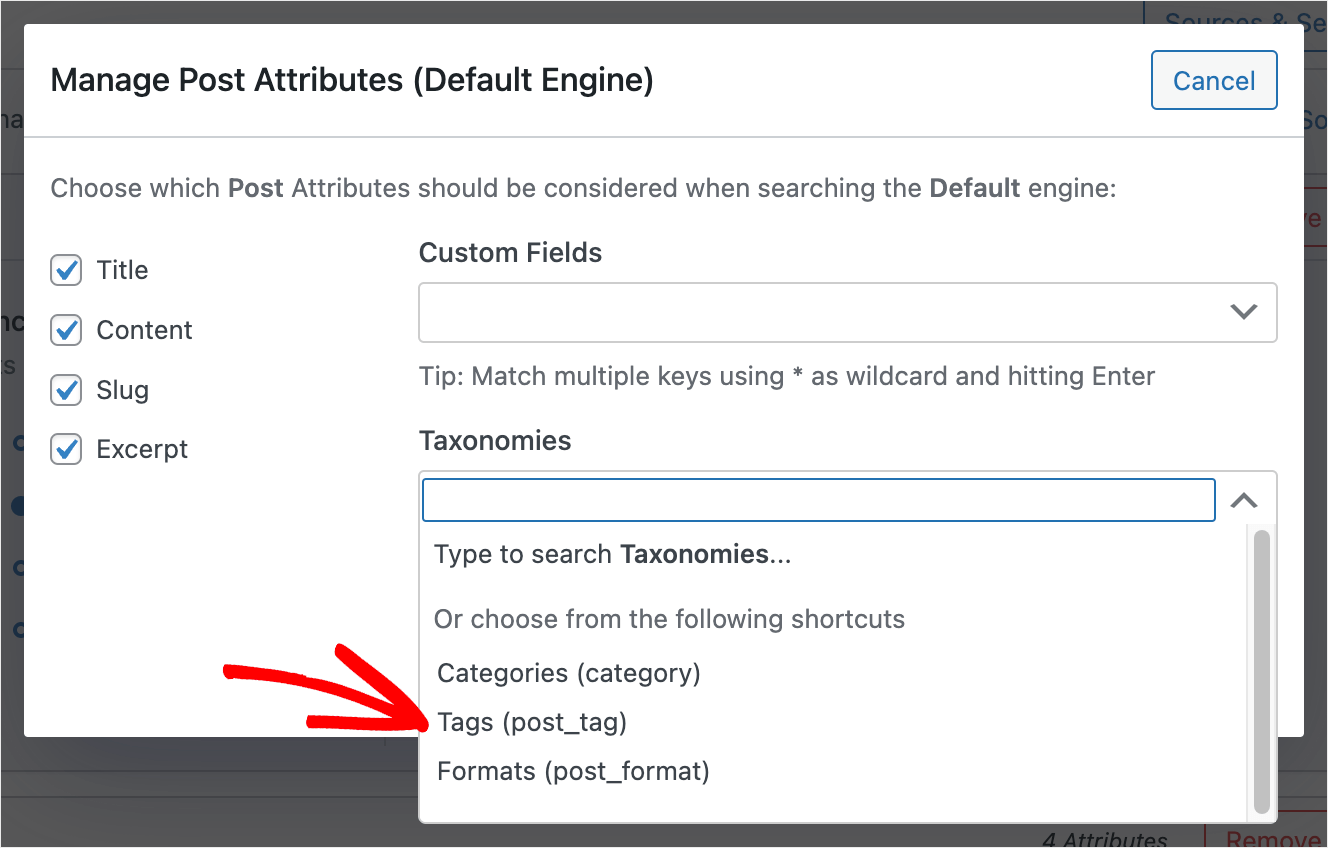 how to search posts by tags in WordPress