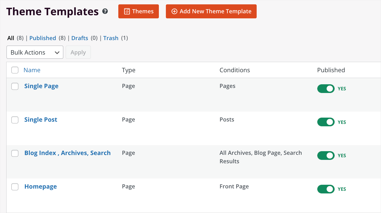 theme templates