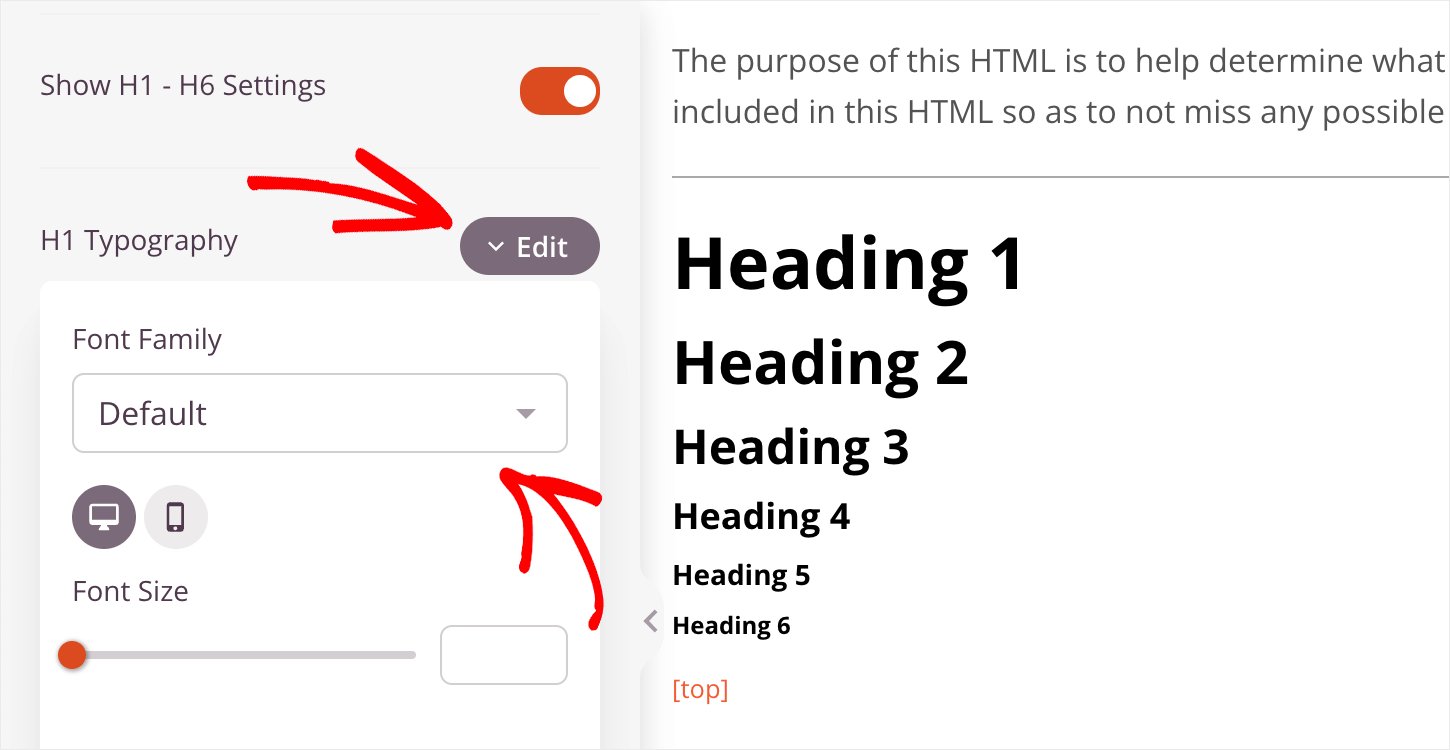 edit the font family
