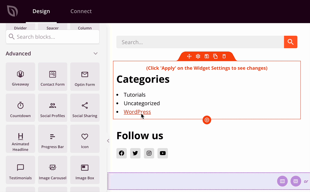 add an optin form to your sidebar