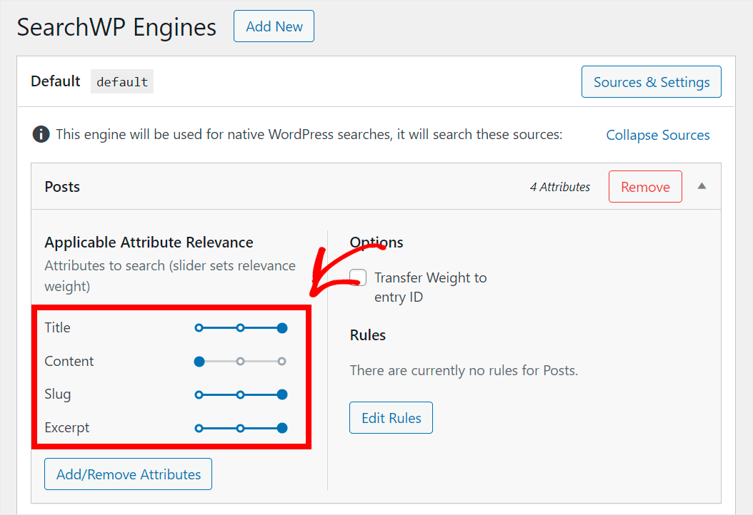 applicable post attributes