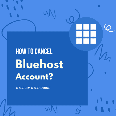 cancella l'account bluehost