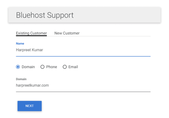 chat dal vivo bluehost