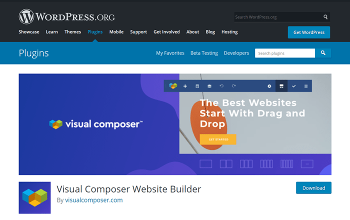 plugin wordpress komposer visual