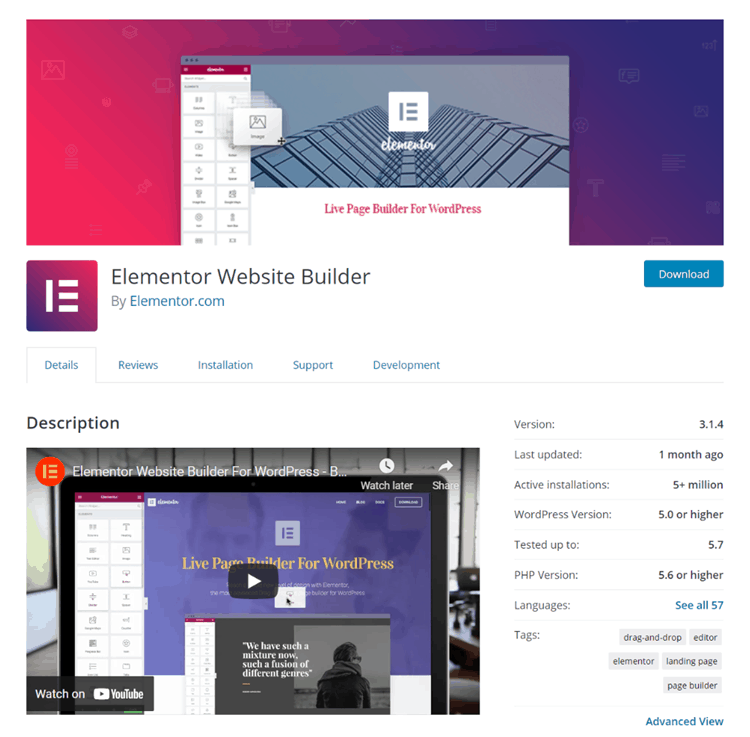 plugin elemen wordpress