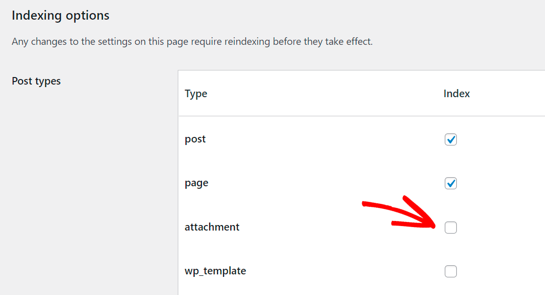 Relevanssi indexing options