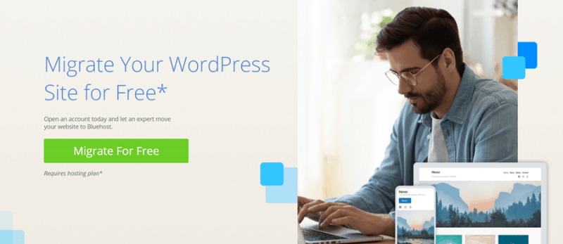 Bluehost WordPress-Migrationsdienst