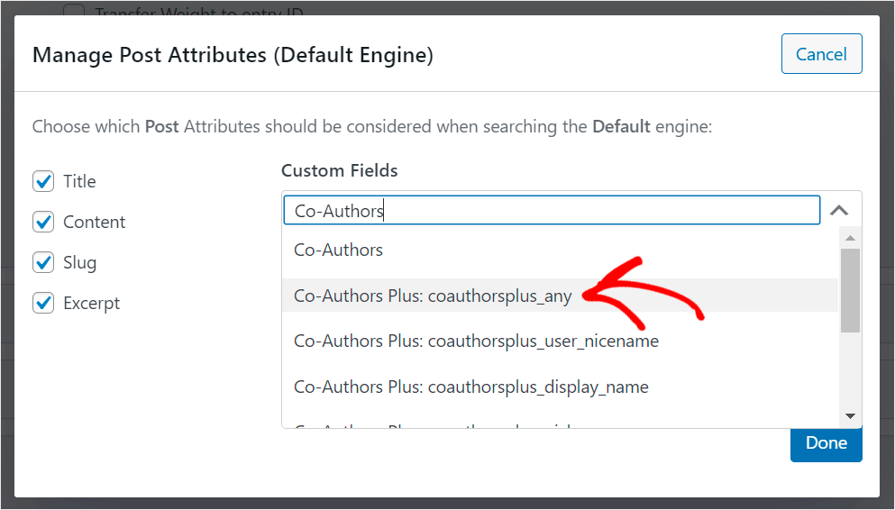 add co-authors custom field