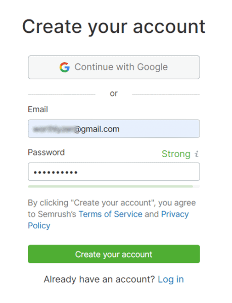 compte semrush