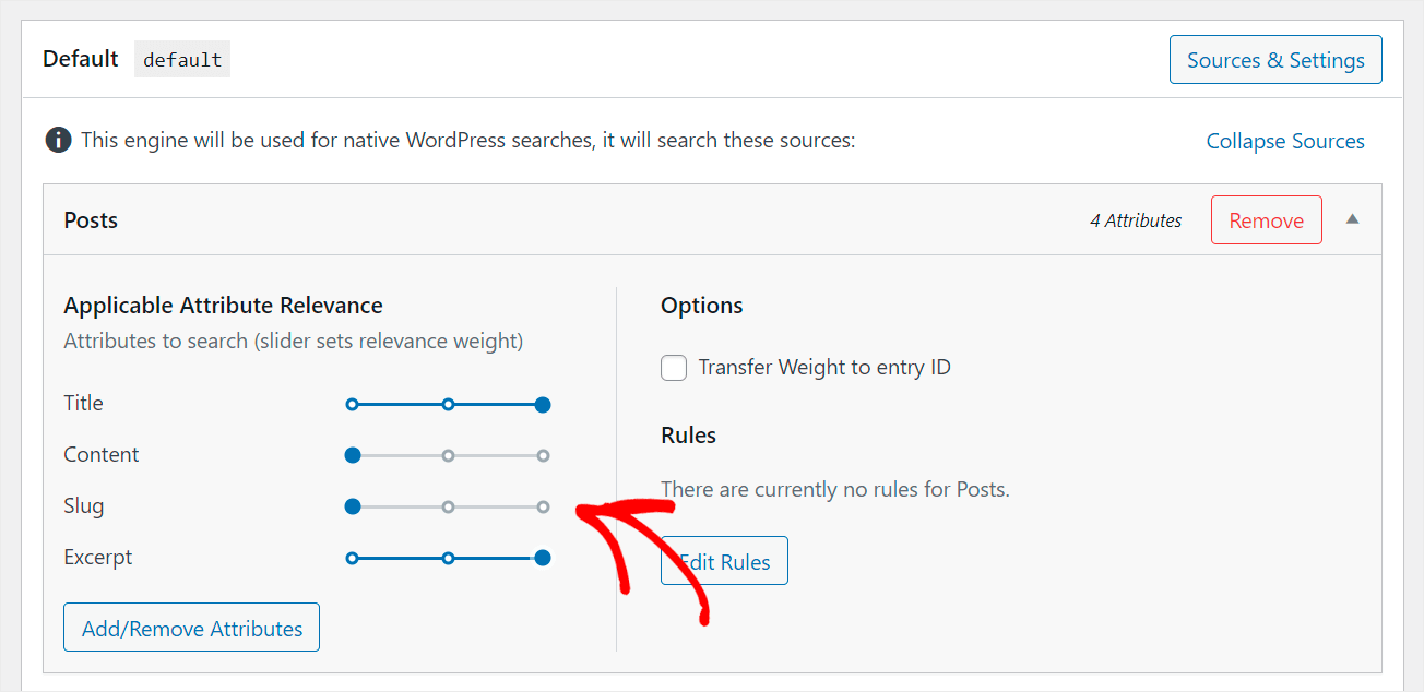 make a lower priority for the Slug attribute