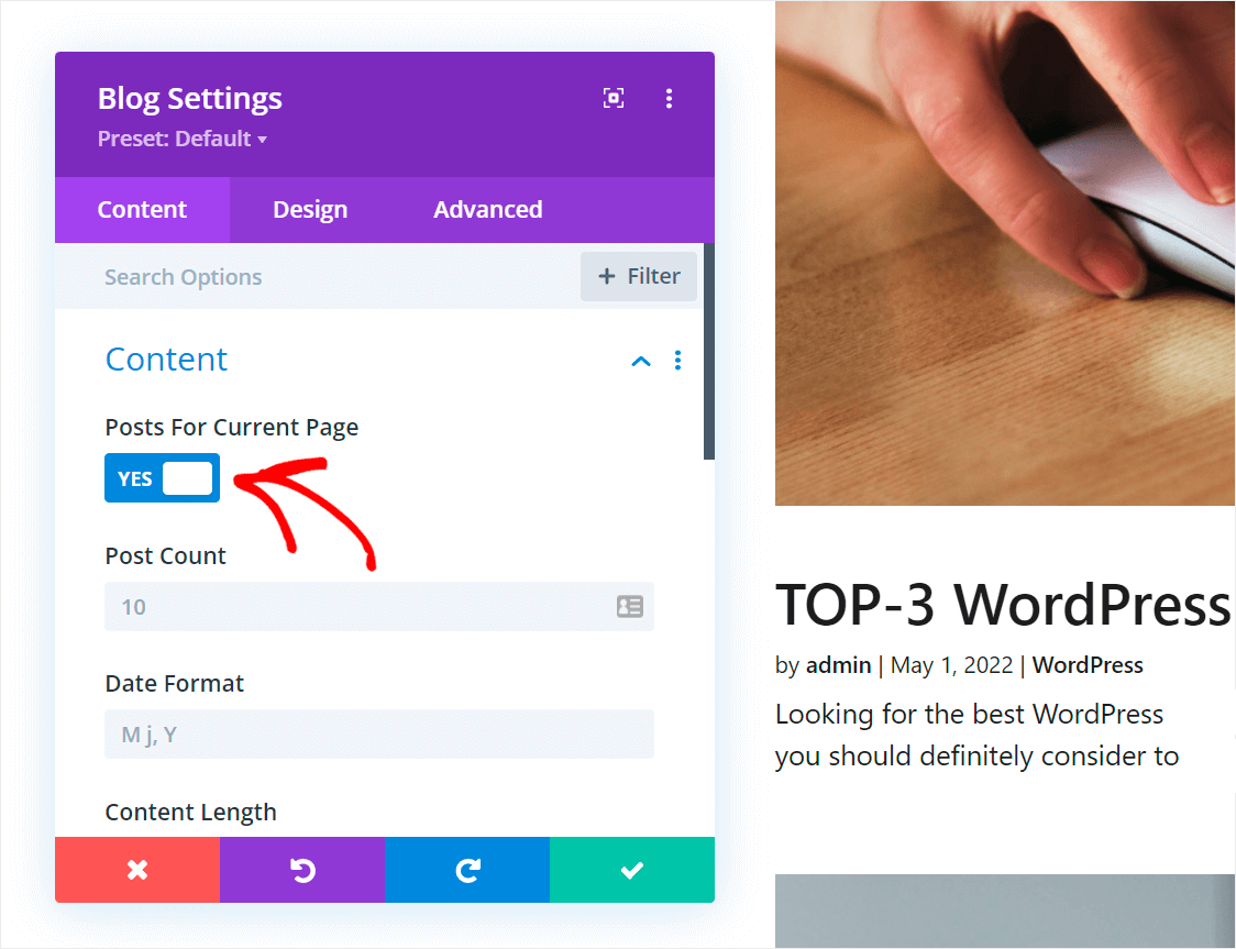 switch the toggle