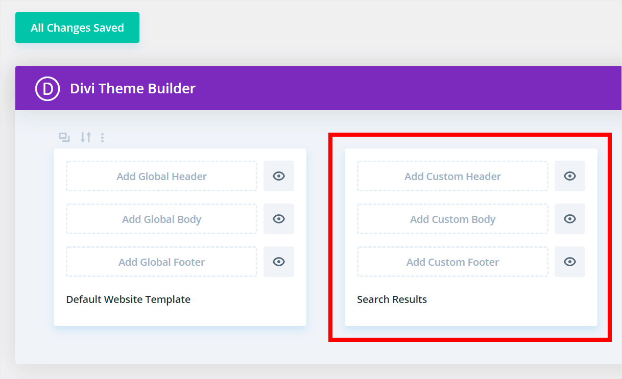 here is your search results pages template