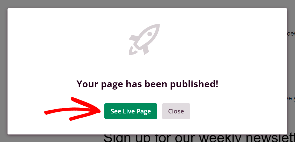 click See Live Page