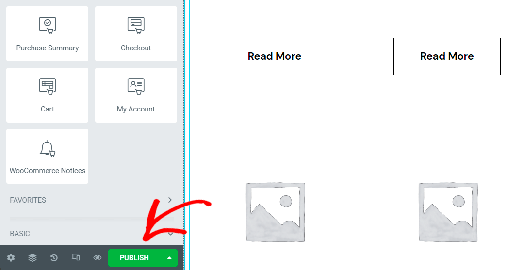 click Publish