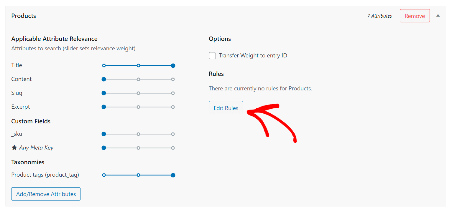 click Edit Rules