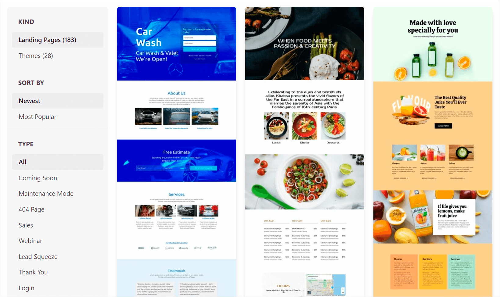 SeedProd templates