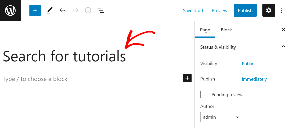 add a heading