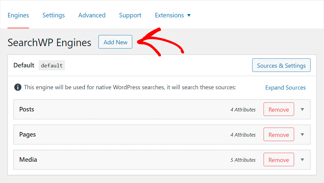 add a new Search Engine
