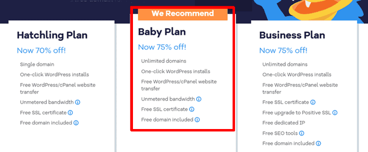 hostgator bebek planı