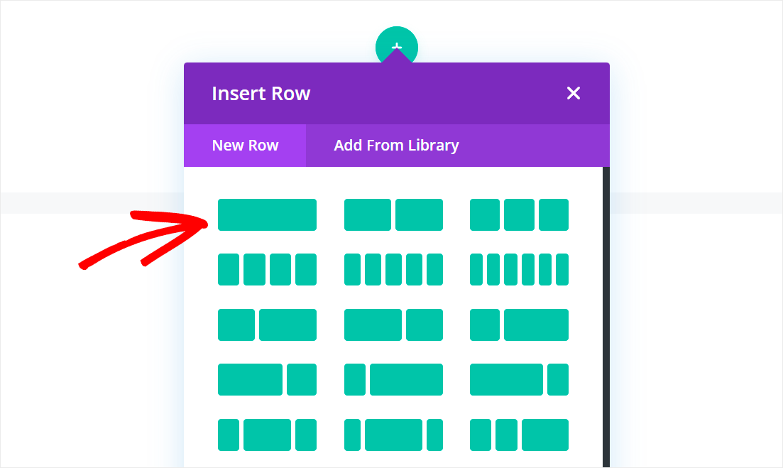 choose a row layout