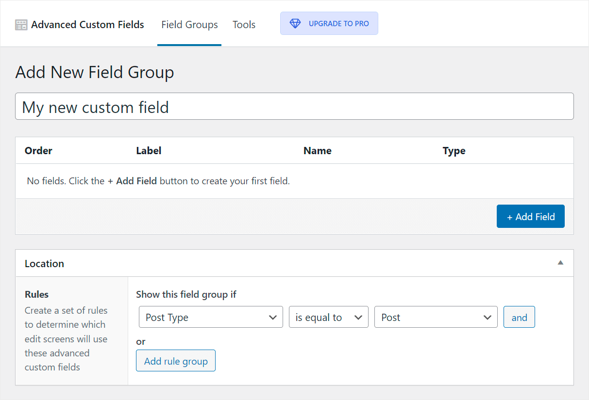 what is ACF fields