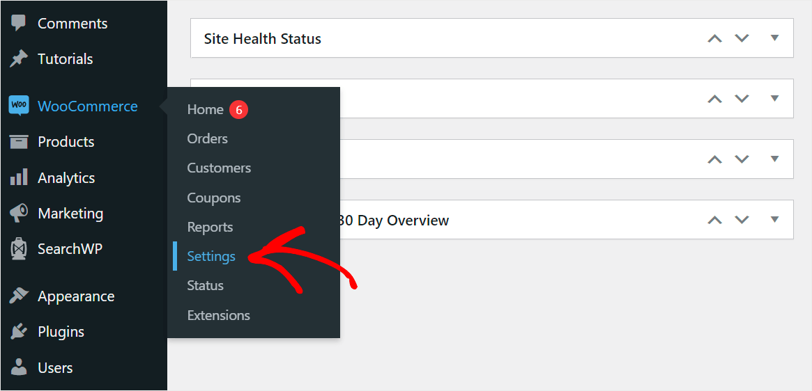 go to WooCommerce Settings