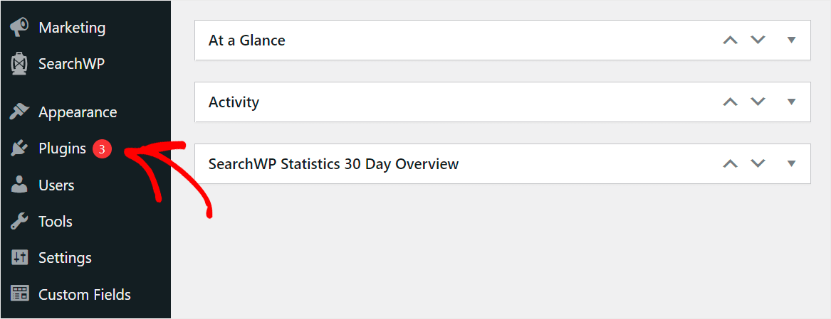 go to the Plugins tab