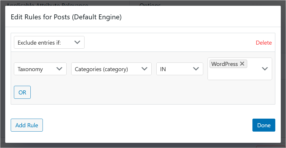 add search rules for your posts