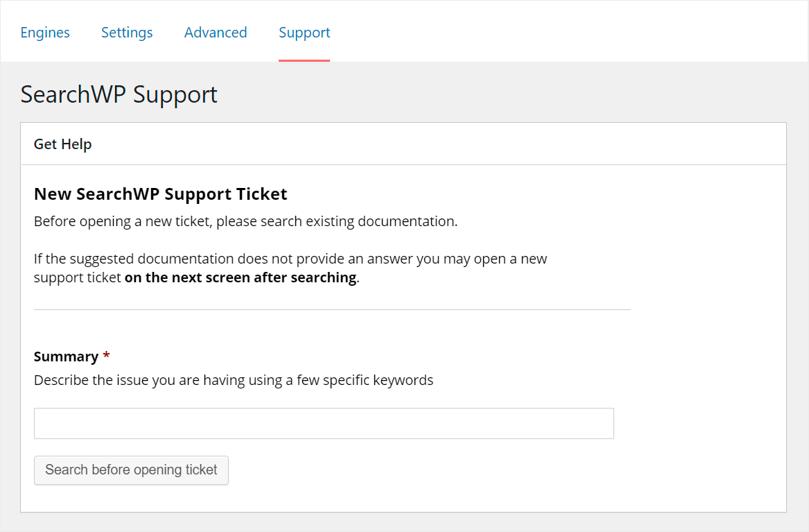 create a ticket