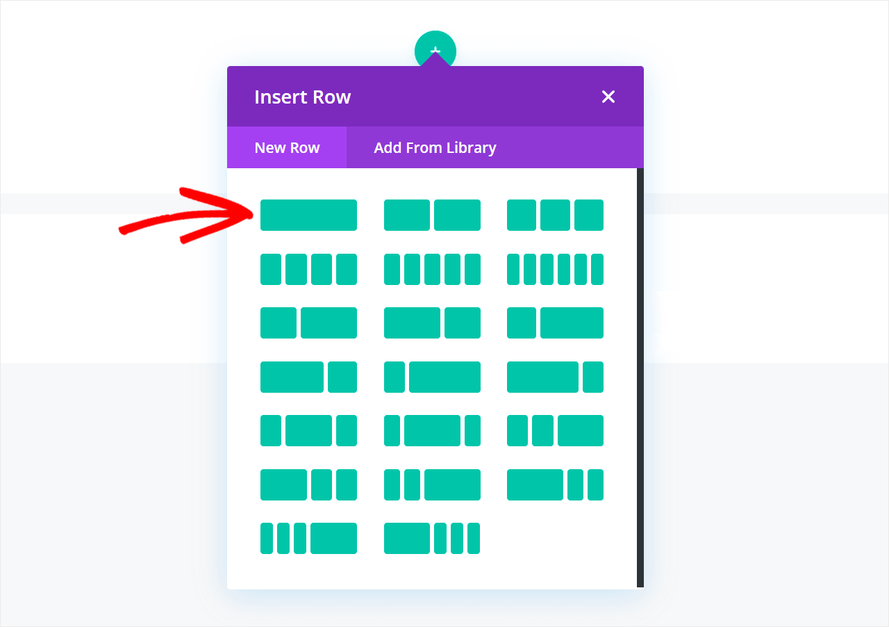 choose the first row layout