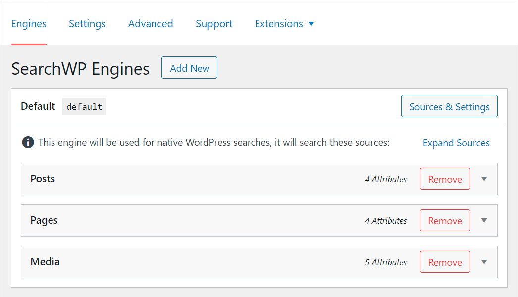 your search engines