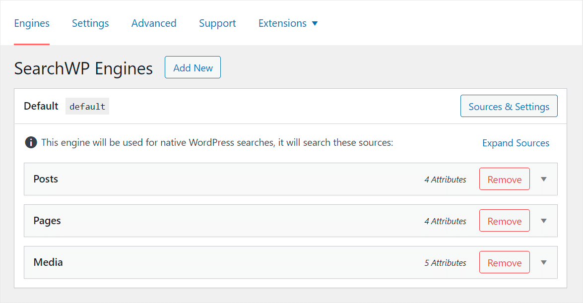 your search engines