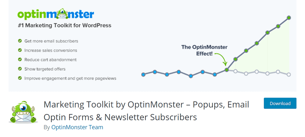 Complemento de wordpress optinmonster