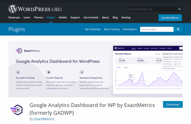 plugin wordpress exactmetrics