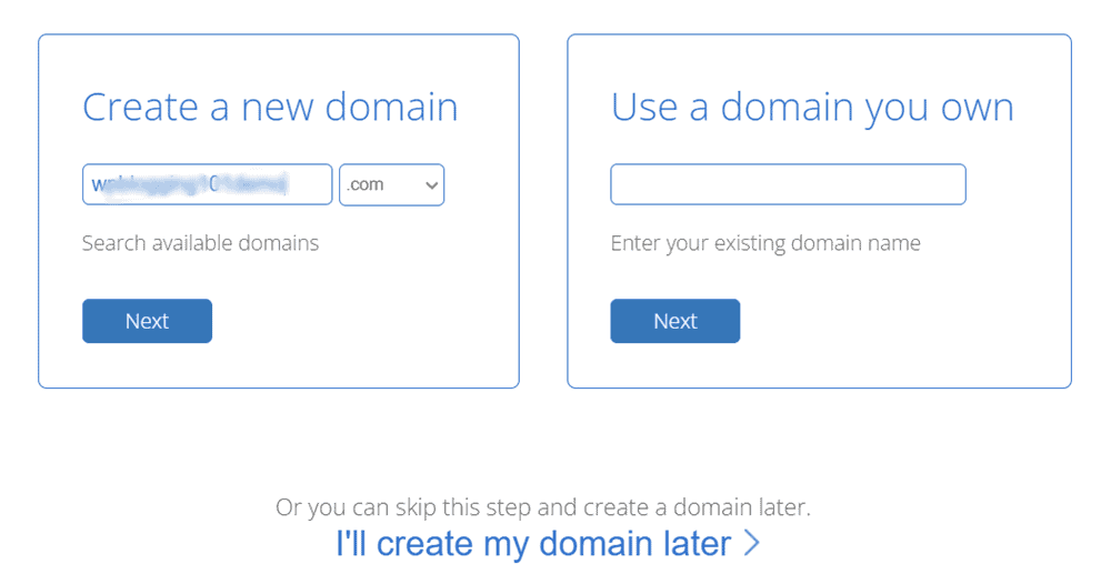 domeniu gratuit bluehost