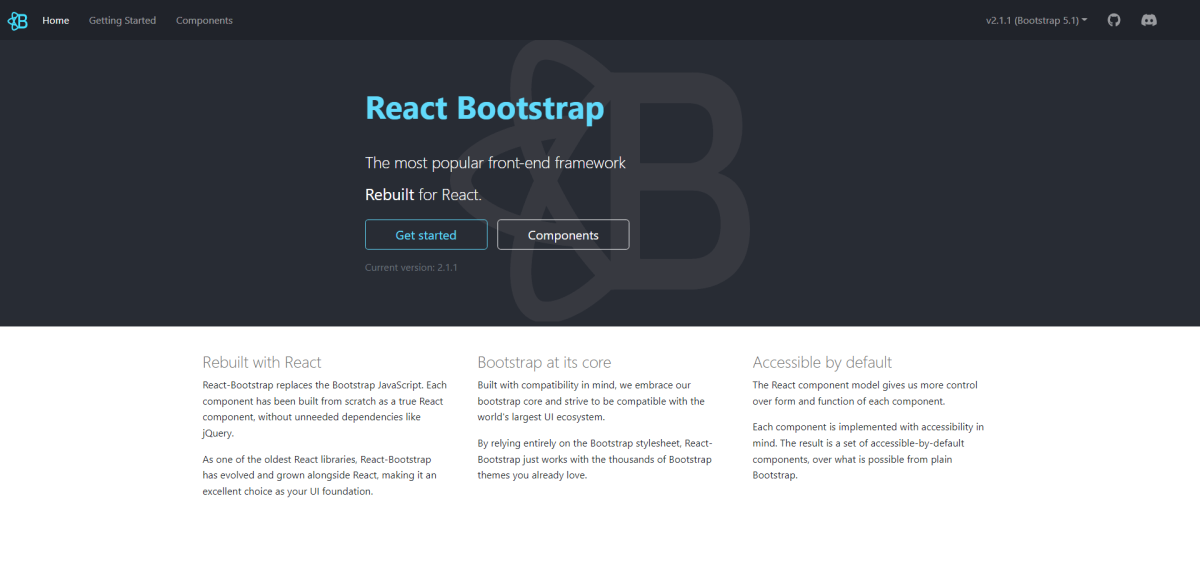 Reacționează la Bootstrap
