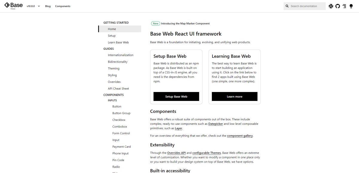 Cadrul de bază Web React UI