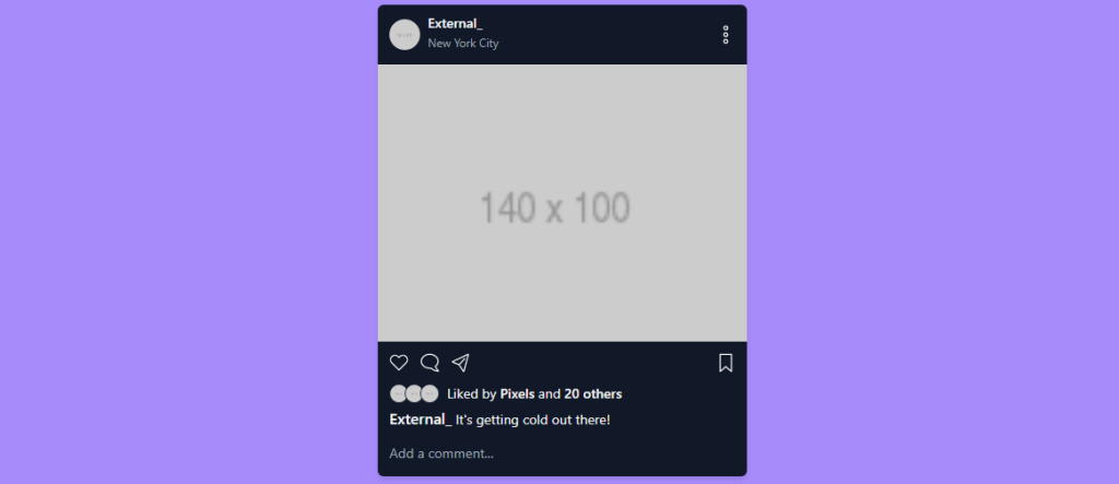 Instagram Kartı - Tailwind CSS