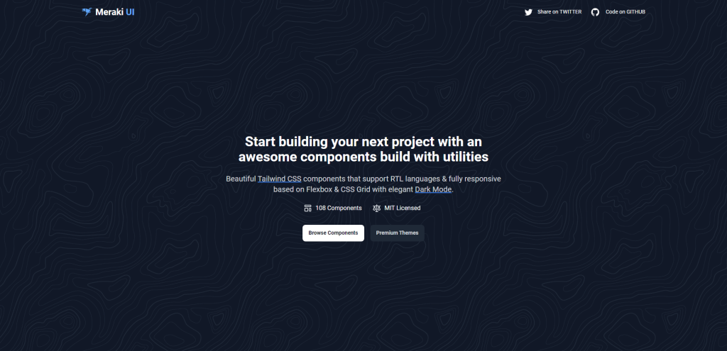 Meraki UI Tailwind CSS Componentes