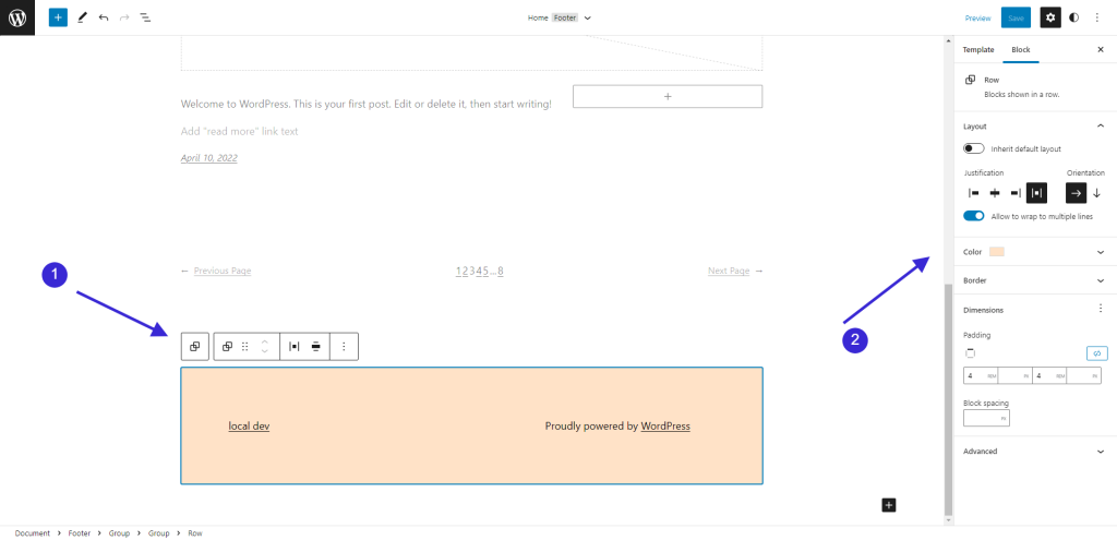 Exemple d'édition de site complet