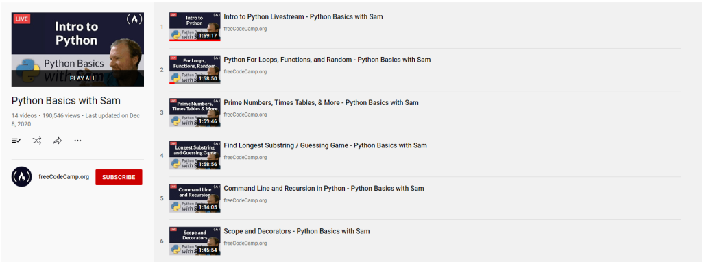 Python-Grundlagen mit Sam
