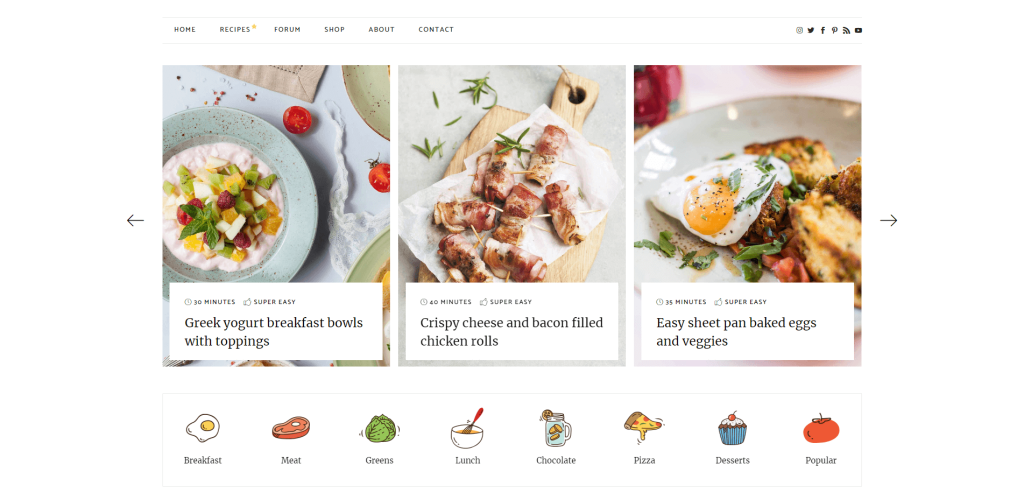 Homepage-Präsentation von EasyMeals