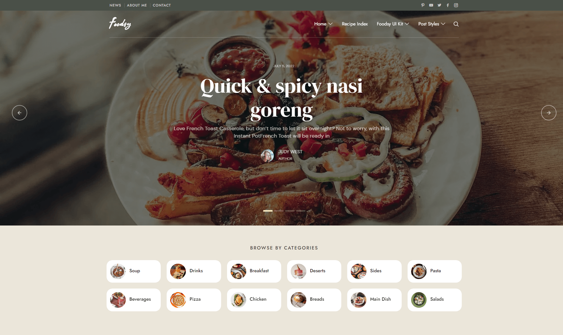 Foodsy WordPress-Theme