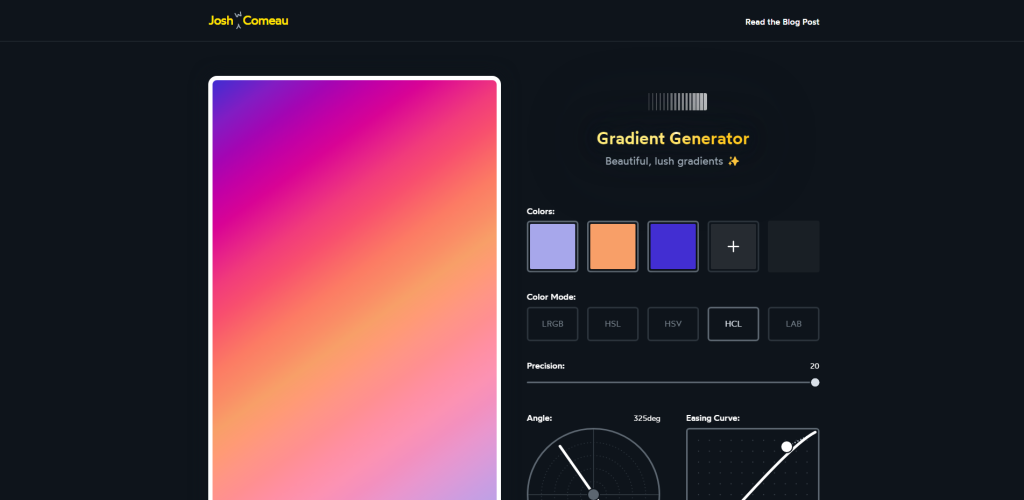 Gerador de gradiente CSS
