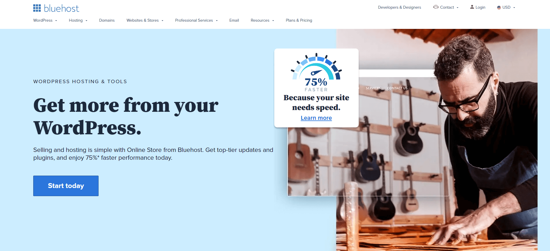 Hosting WordPress - Szybki i bezpieczny hosting WP - Bluehost